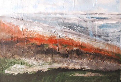 Vent sur la montagne  080-2022 di Guillaume Defins, Pittura in vendita su Singulart