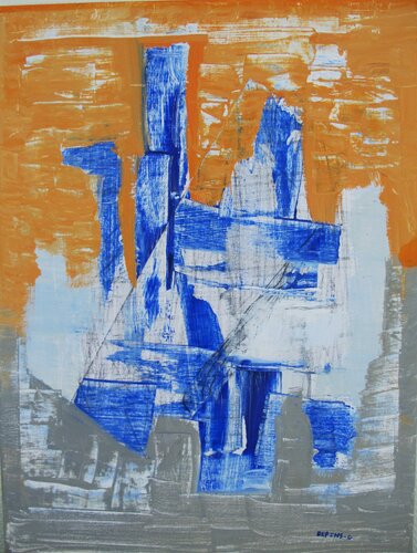 " Il jouait du piano debout " van Guillaume Defins, Schilderij te koop op Singulart