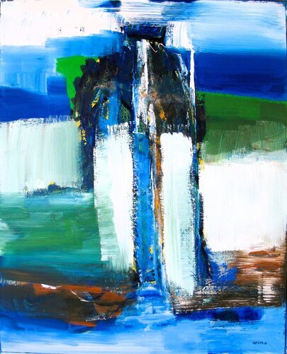 Cascade par Guillaume Defins, Peinture en vente sur Singulart
