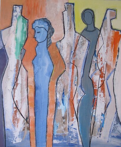 Silhouette # 1 van Guillaume Defins, Schilderij te koop op Singulart