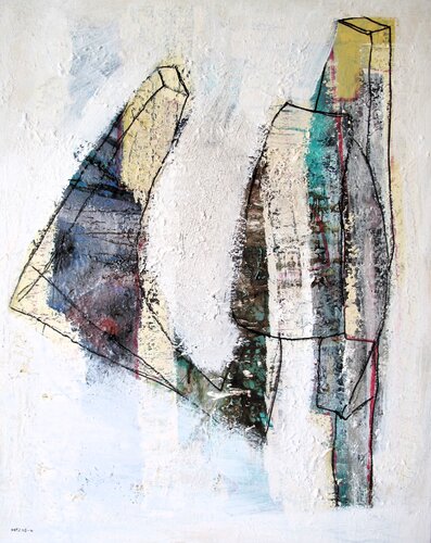 White Abstract # 2 von Guillaume Defins, Malerei kaufen auf Singulart