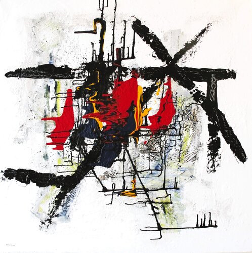 Abstraction surréaliste # 3 von Guillaume Defins, Malerei kaufen auf Singulart