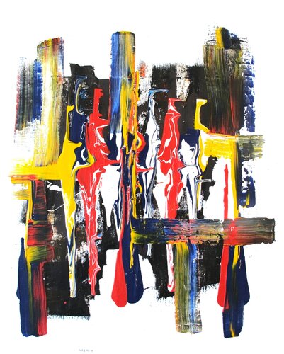 Abstraction surréaliste # 5 van Guillaume Defins, Schilderij te koop op Singulart