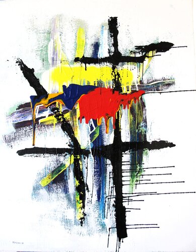 Abstraction surréaliste # 6 by Guillaume Defins, Painting for Sale on Singulart