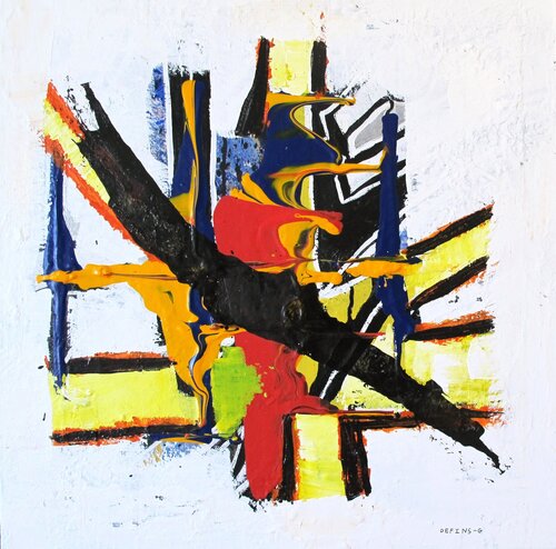 Abstraction surréaliste # 7 di Guillaume Defins, Pittura in vendita su Singulart