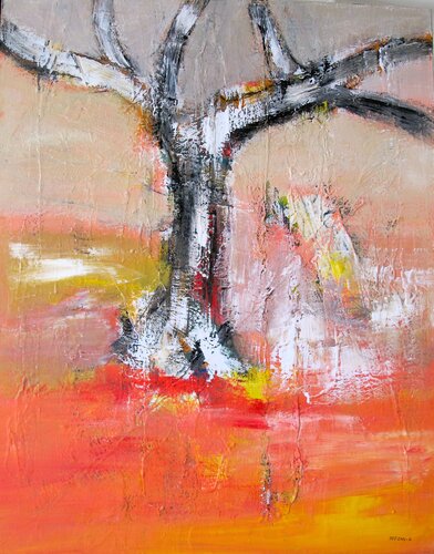 Arbre sous la pluie von Guillaume Defins, Malerei kaufen auf Singulart