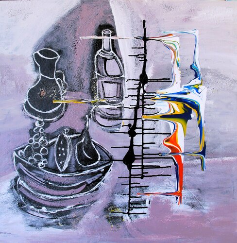 Le cubisme surréaliste par Guillaume Defins, Peinture en vente sur Singulart