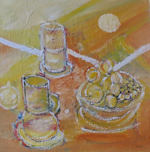 Compositions aux oranges van Guillaume Defins, Schilderij te koop op Singulart