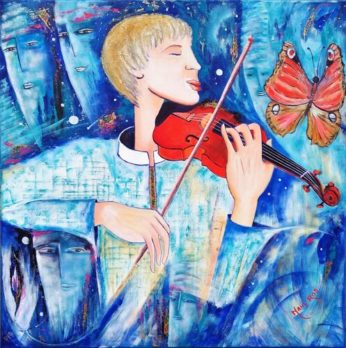 Ivresse musicale von Mahé Ros, Malerei kaufen auf Singulart