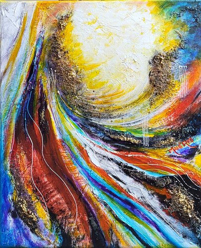 SOURCE-Enigm@4 di Mahé Ros, Pittura in vendita su Singulart