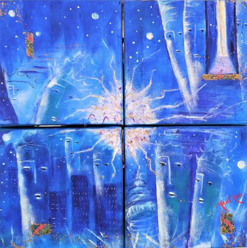 Fragmentation van Mahé Ros, Schilderij te koop op Singulart
