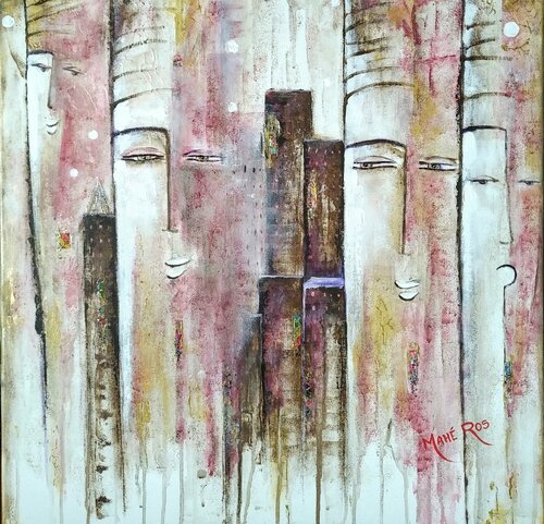 Messagers by Mahé Ros, Painting for Sale on Singulart