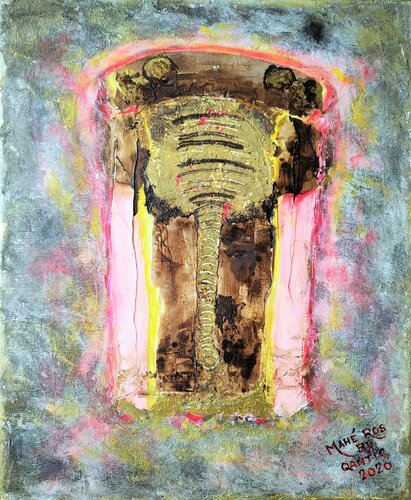 L'Eléphant van Mahé Ros, Schilderij te koop op Singulart