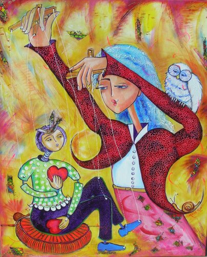 La Marionnette van Mahé Ros, Schilderij te koop op Singulart