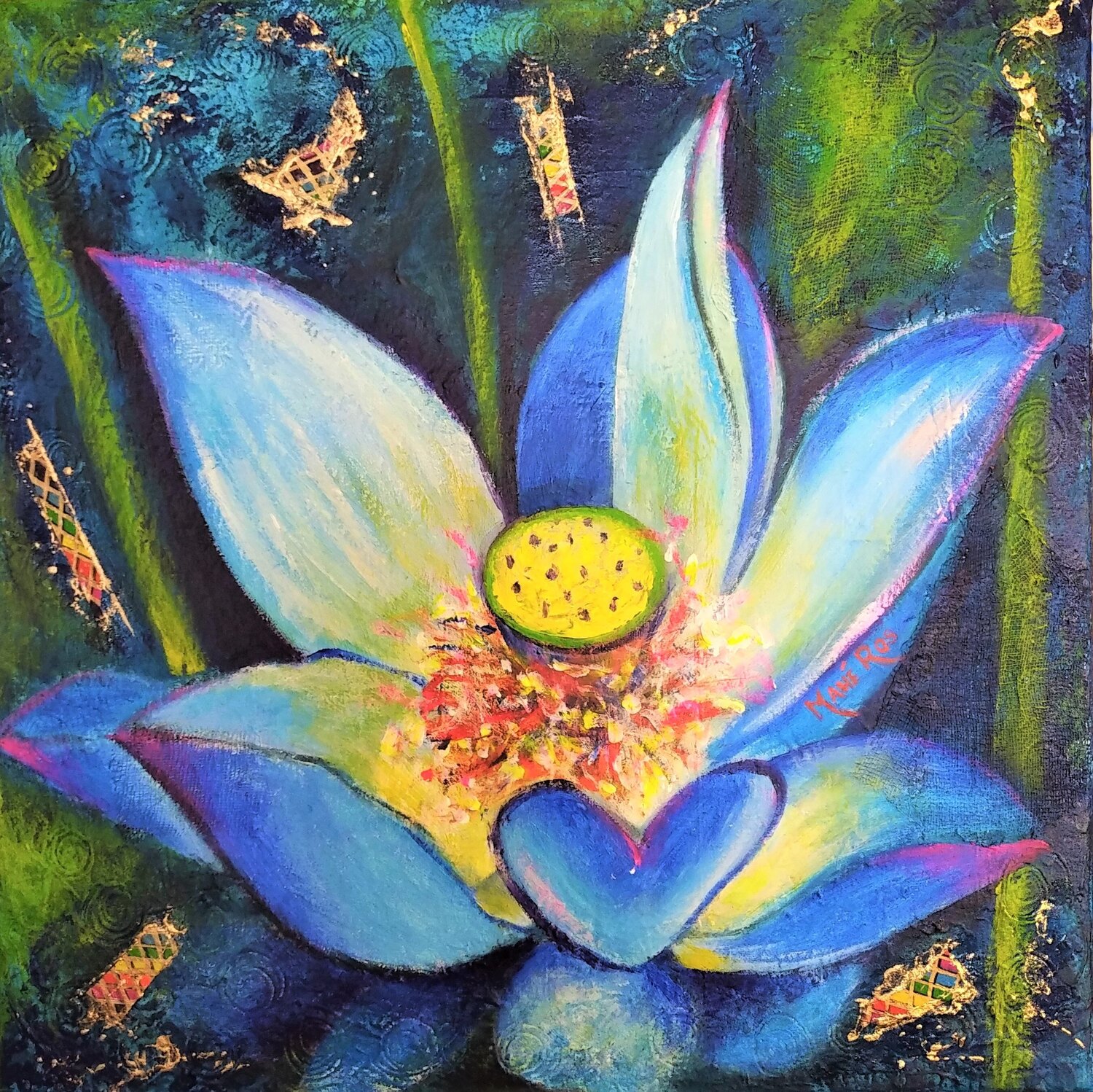 Le Lotus bleu Mahé Ros