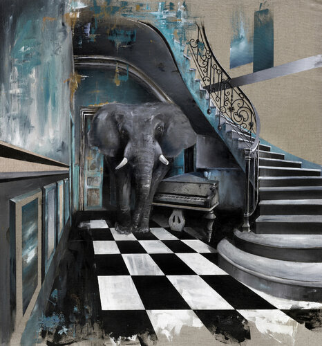 Elephant in the Room par Tommy Fiendish, Édition en vente sur Singulart