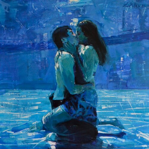 Amor bajo el agua by Marco Ortolan, Painting for Sale on Singulart