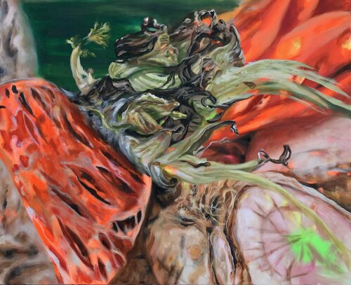 Cycle of life - Carrot (Karotte) von Anjuta Schneider, Malerei kaufen auf Singulart