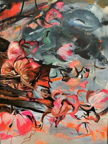 Cycle of life - Roses di Anjuta Schneider, Pittura in vendita su Singulart