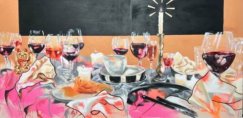 Table dance of glasses 2 Anjuta Schneider