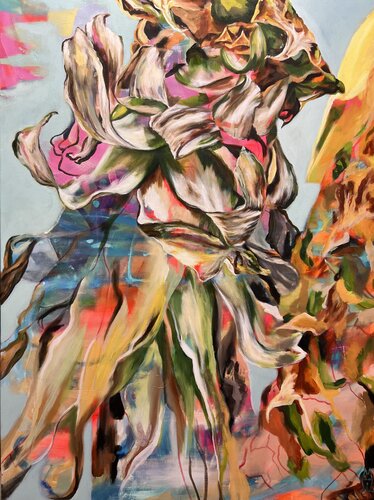 Cycle of life - Pineapple by Anjuta Schneider, Painting for Sale on Singulart