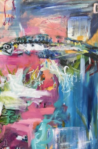 Fiktive Welten unter Wasser - 3 von Anjuta Schneider, Malerei kaufen auf Singulart