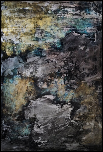 Painting - mixed media art - "Koln" by Maja Gajewska, 油畫 for Sale on Singulart