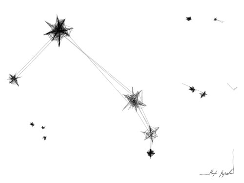 Graphic work - Aries (21.03–19.04) di Maja Gajewska, Opera su carta in vendita su Singulart