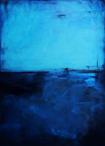 Paris Blue XIV by Maja Gajewska, 회화 for Sale on Singulart