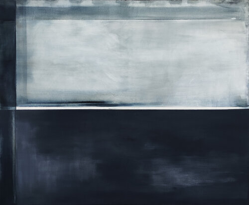 Graphite and white II van Maja Gajewska, Schilderij te koop op Singulart