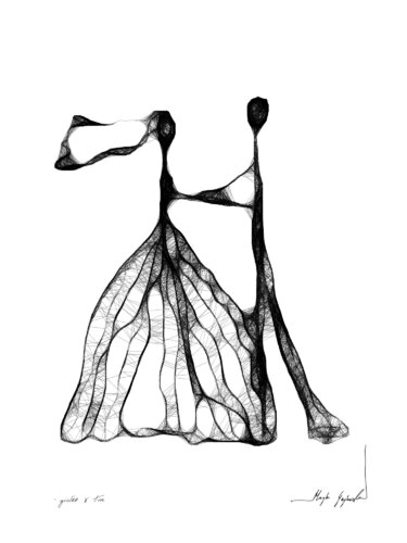 Graphic work - wedding couple (93) par Maja Gajewska, Œuvre sur papier en vente sur Singulart