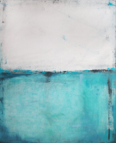 Azure and White III by Maja Gajewska, 회화 for Sale on Singulart