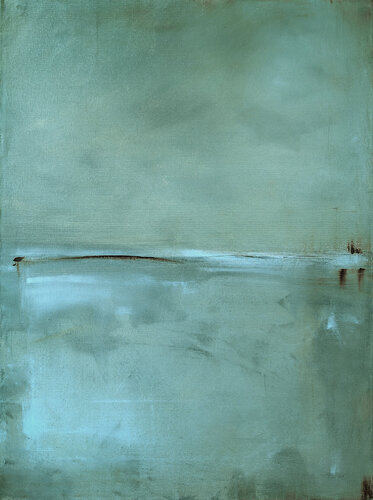 Olive with blue I by Maja Gajewska, 회화 for Sale on Singulart