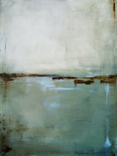 Mint and olive I by Maja Gajewska, 회화 for Sale on Singulart