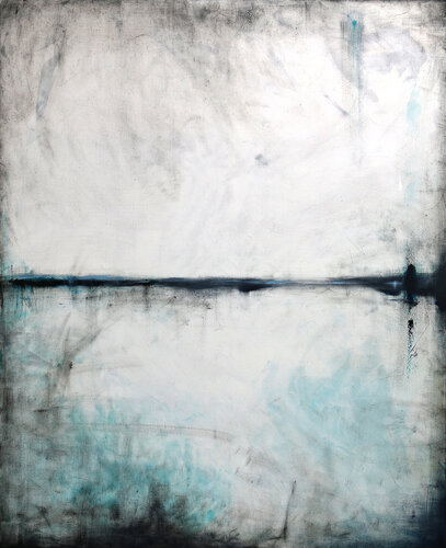 Ink with turquoise I van Maja Gajewska, Schilderij te koop op Singulart