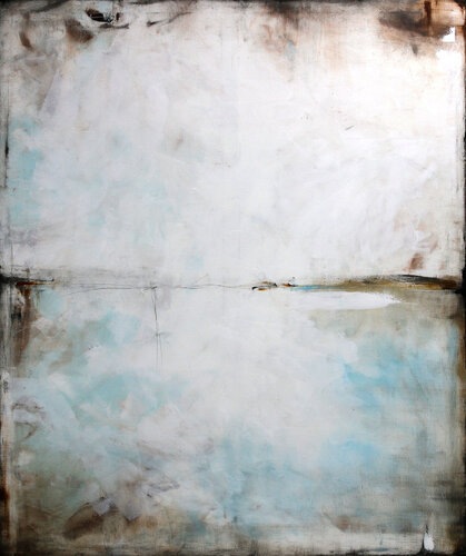 Blue and sepia I par Maja Gajewska, Peinture en vente sur Singulart