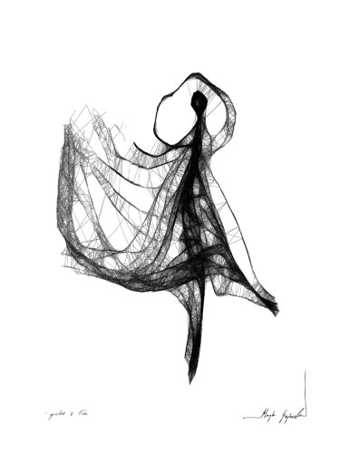Graphic work - ballerina (55) di Maja Gajewska, Opera su carta in vendita su Singulart
