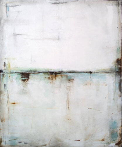 Taupe and Mint I van Maja Gajewska, Schilderij te koop op Singulart