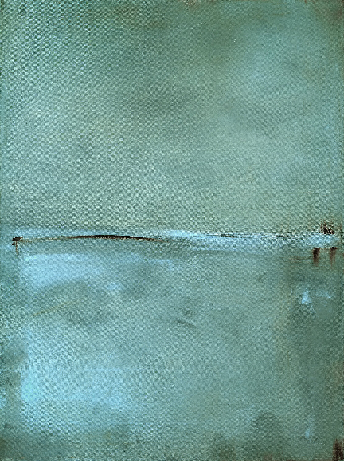 Olive with blue I Maja Gajewska
