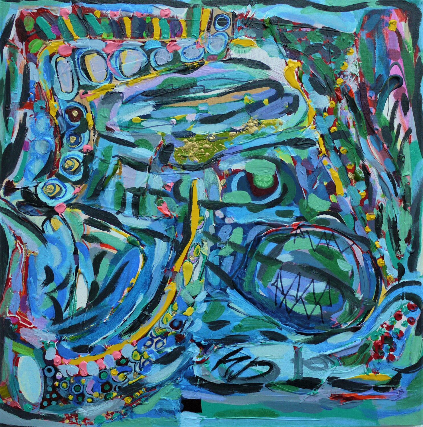 LANDSCAPE IN BLUE F G Davis