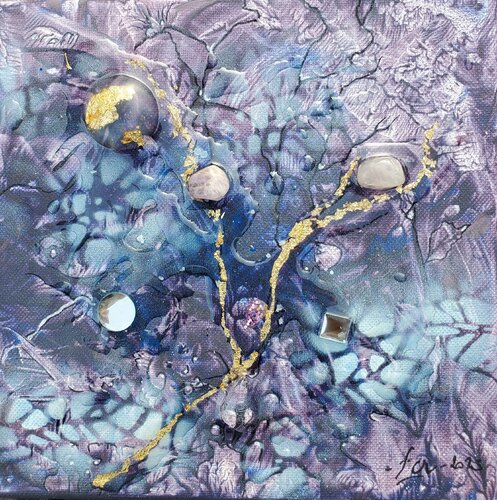 Myosotis von Frédérique Chabin-Rivière, Malerei kaufen auf Singulart