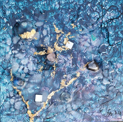 Blue Land par Frédérique Chabin-Rivière, Peinture en vente sur Singulart