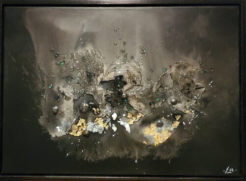 Abysses: créatures des profondeurs par Frédérique Chabin-Rivière, Peinture en vente sur Singulart