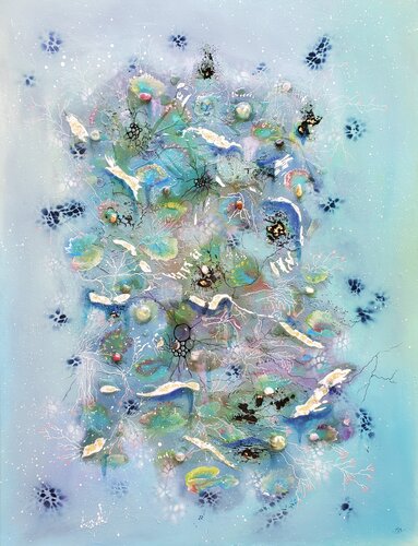 Empreintes marines by Frédérique Chabin-Rivière, Painting for Sale on Singulart