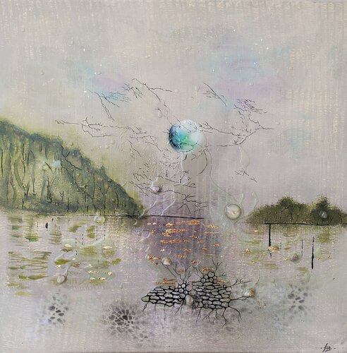 Chroniques de l'eau von Frédérique Chabin-Rivière, Malerei kaufen auf Singulart