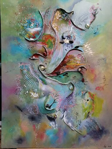 Voyage au pays du soleil levant von Frédérique Chabin-Rivière, Malerei kaufen auf Singulart