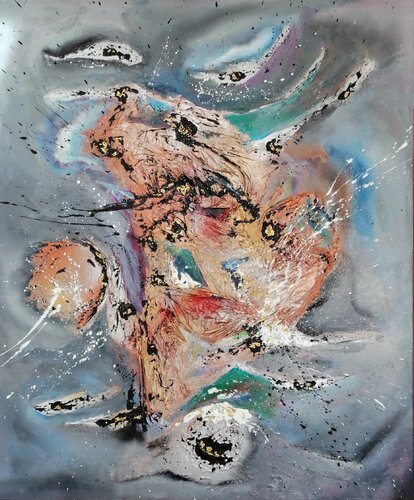 Les yeux d un autre monde von Frédérique Chabin-Rivière, Malerei kaufen auf Singulart