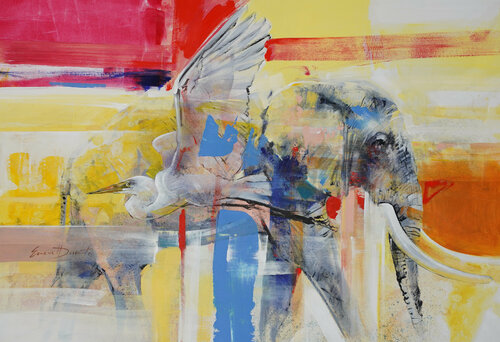 "Symbiotic" van Everett Duarte, Schilderij te koop op Singulart