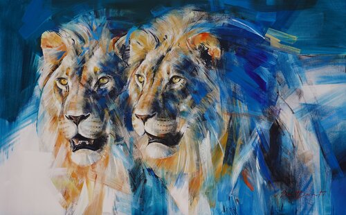 Interlocked van Everett Duarte, Schilderij te koop op Singulart