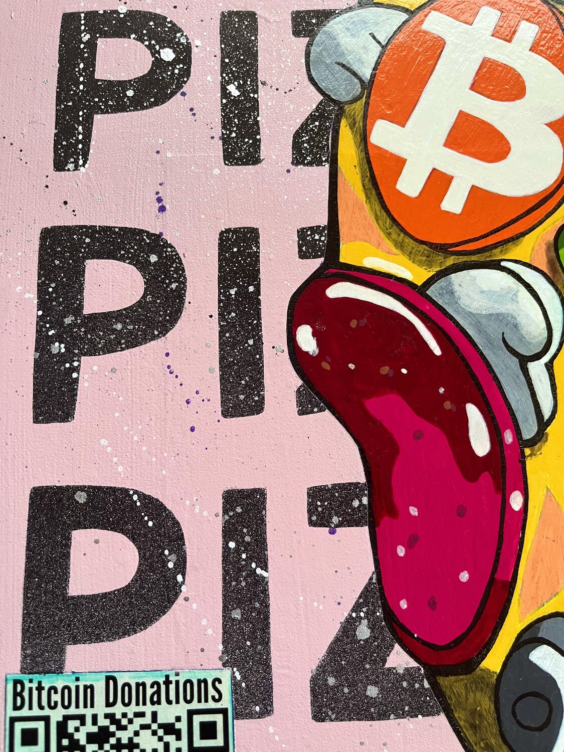 Bitcoin - PIZZA DAY by JEG FINE ART (2023) : Painting Acrylic, Graffiti on  Canvas - Singulart